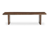 Lila Brown Small Dining Bench by Moe's Home at Eve Furniture