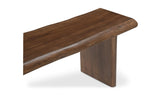 Lila Dining Bench Large Brown by Moe's Home at Eve Furniture