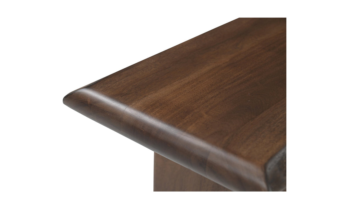 Lila Dining Bench Large Brown by Moe's Home at Eve Furniture