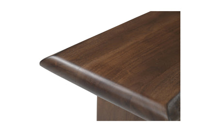 Lila Dining Bench Large Brown by Moe's Home at Eve Furniture