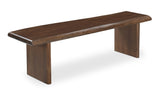 Lila Dining Bench Large Brown by Moe's Home at Eve Furniture