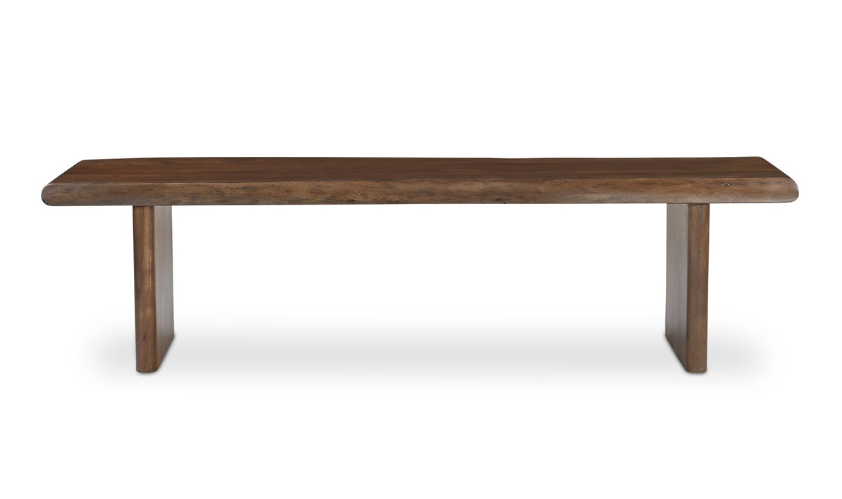 Lila Dining Bench Small Brown by Moe's Home at Eve Furniture