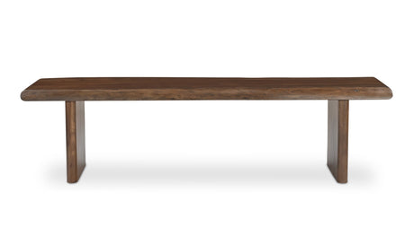 Lila Dining Bench Small Brown by Moe's Home at Eve Furniture
