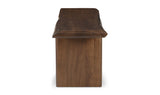 Lila Dining Bench Small Brown by Moe's Home at Eve Furniture