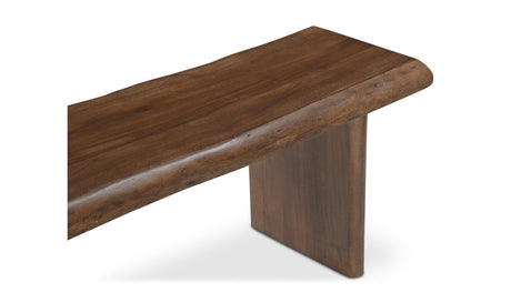 Lila Dining Bench Small Brown by Moe's Home at Eve Furniture