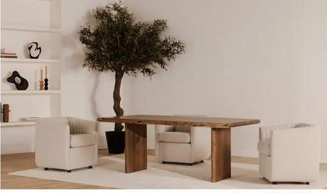 Lila Large Dining Table Brown by Moe's Home at Eve Furniture