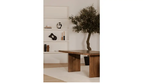 Lila Large Dining Table Brown by Moe's Home at Eve Furniture