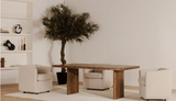 Lila Small Dining Table Brown by Moe's Home at Eve Furniture