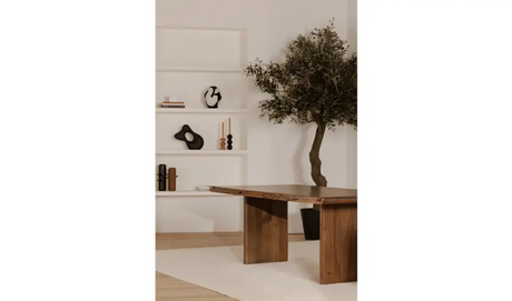 Lila Small Dining Table Brown by Moe's Home at Eve Furniture