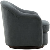 Lili Swivel Chair, Sepulveda Blue by Dovetail at Eve Furniture