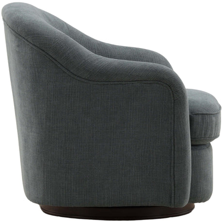 Lili Swivel Chair, Sepulveda Blue by Dovetail at Eve Furniture