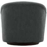 Lili Swivel Chair, Sepulveda Blue by Dovetail at Eve Furniture