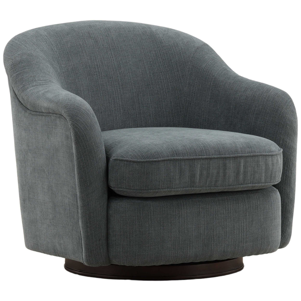 Lili Swivel Chair, Sepulveda Blue by Dovetail at Eve Furniture