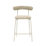 Liliana Performance Velvet Stool by TOV Furniture at Eve Furniture