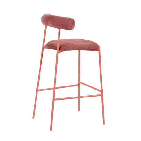 Liliana Performance Velvet Stool by TOV Furniture at Eve Furniture