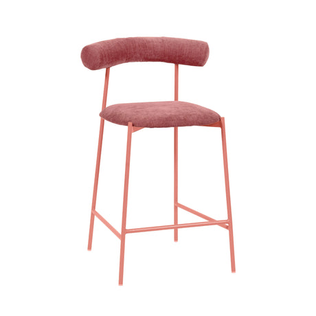 Liliana Performance Velvet Stool by TOV Furniture at Eve Furniture