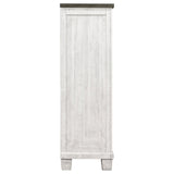 Lilith 5-drawer Chest Distressed Distressed Grey and White