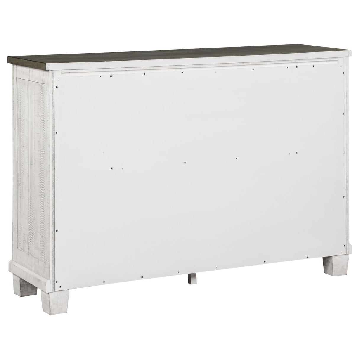 Lilith 7-drawer Dresser Distressed Distressed Grey and White