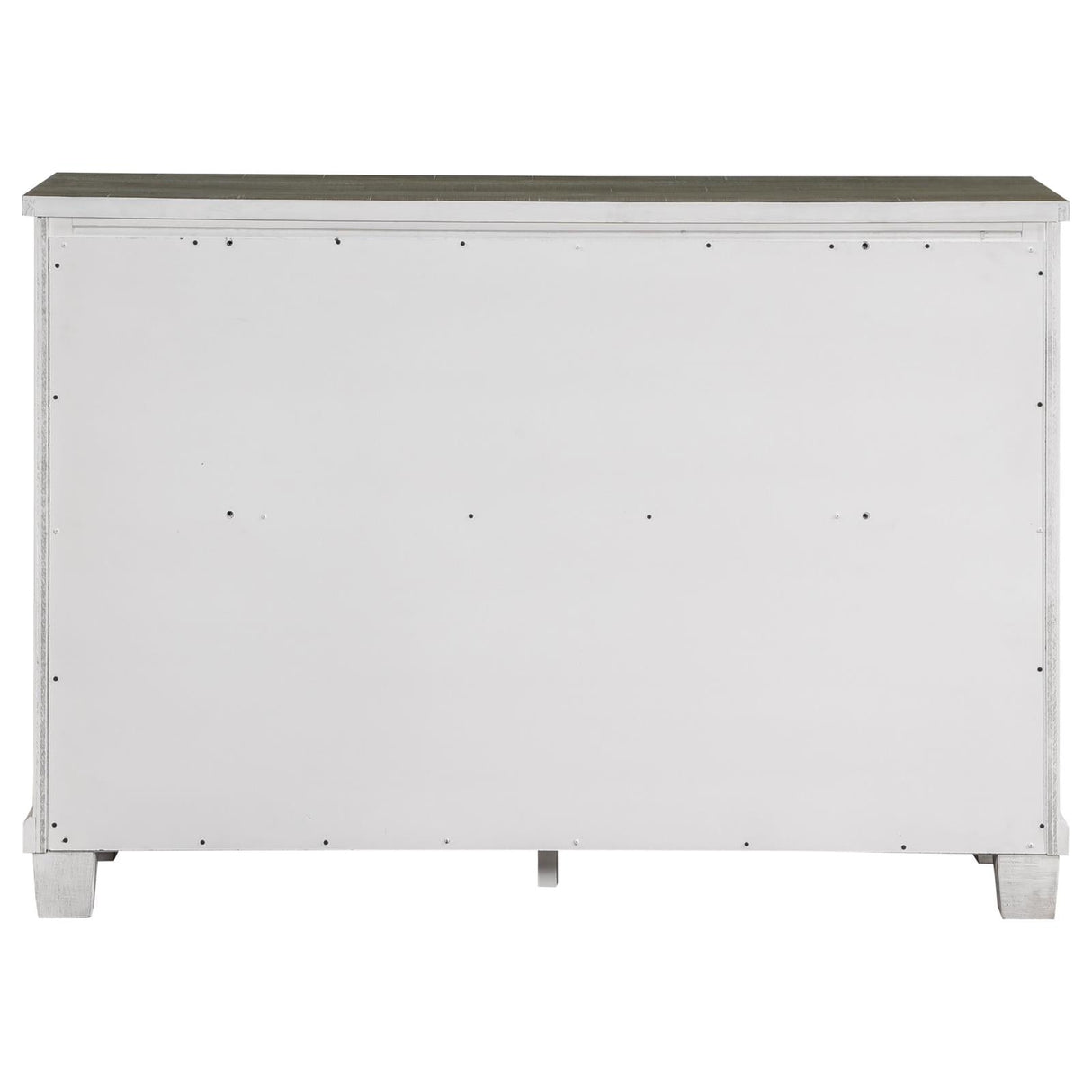 Lilith 7-drawer Dresser Distressed Distressed Grey and White