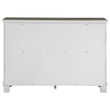 Lilith 7-drawer Dresser Distressed Distressed Grey and White