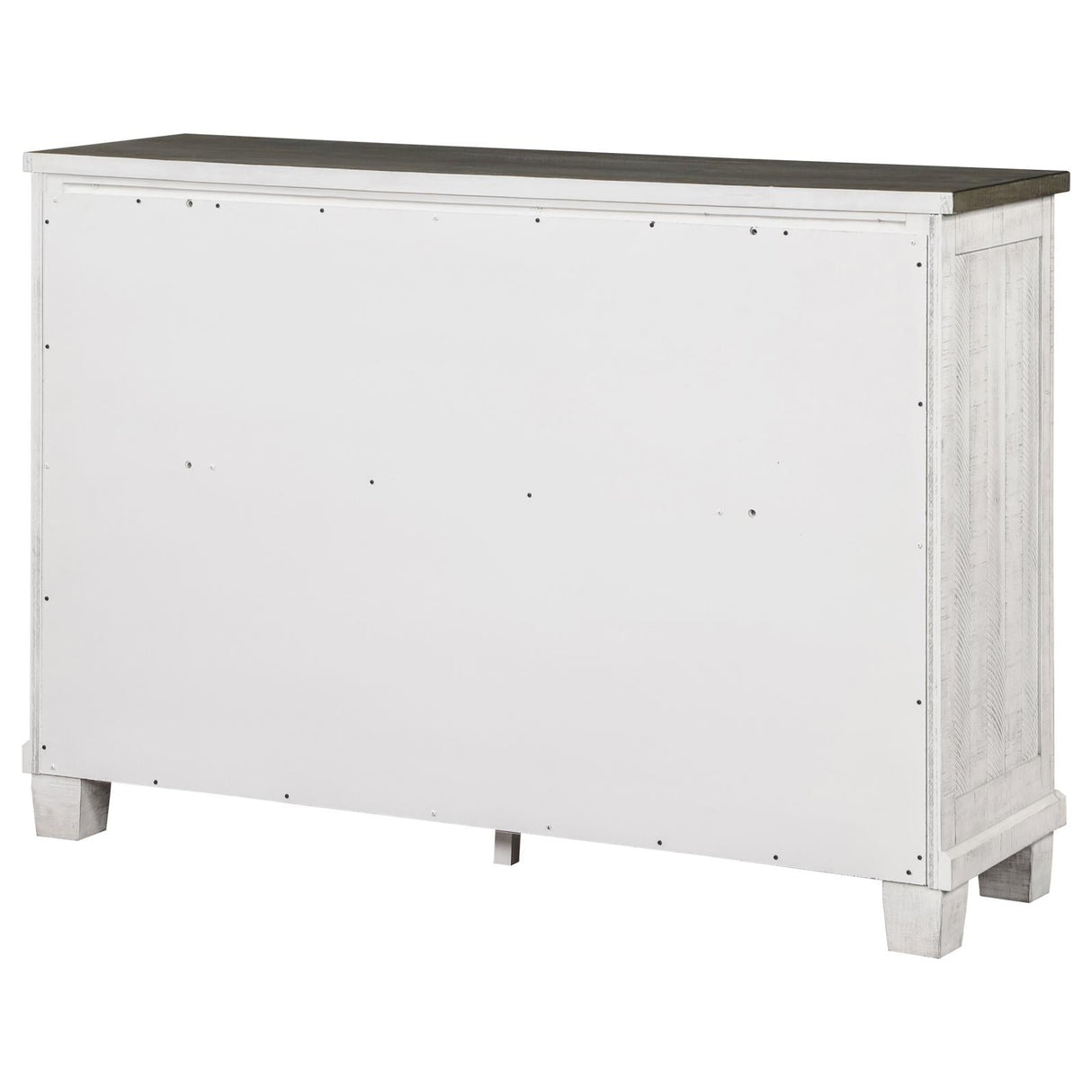 Lilith 7-drawer Dresser Distressed Distressed Grey and White