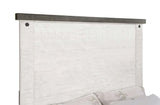 Lilith Eastern King Panel Bed Distressed Grey and White