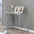 Lille Chrome Glass Top Rectangular Sofa Table Accents by Coaster at Eve Furniture