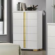 Lillestrom White/Gold Chest by Furniture of America at Eve Furniture