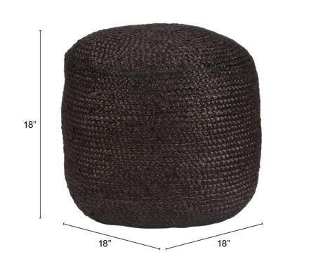Lillian Black Ottoman by Zuomod at Eve Furniture