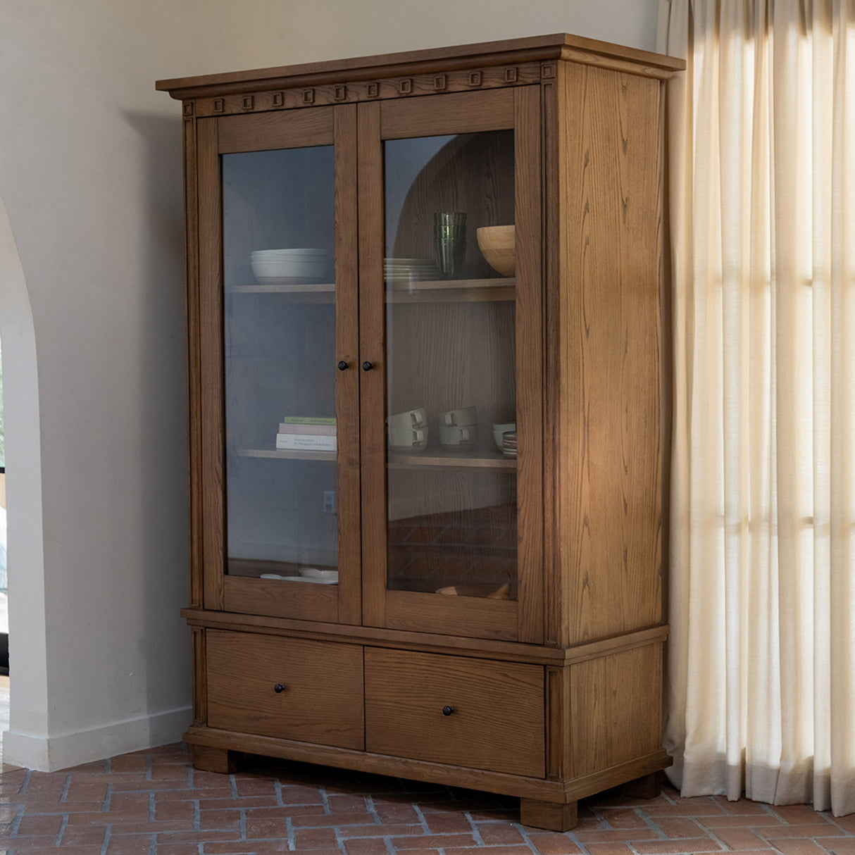 Lillian Brown Tall Cabinet by Moe's Home at Eve Furniture