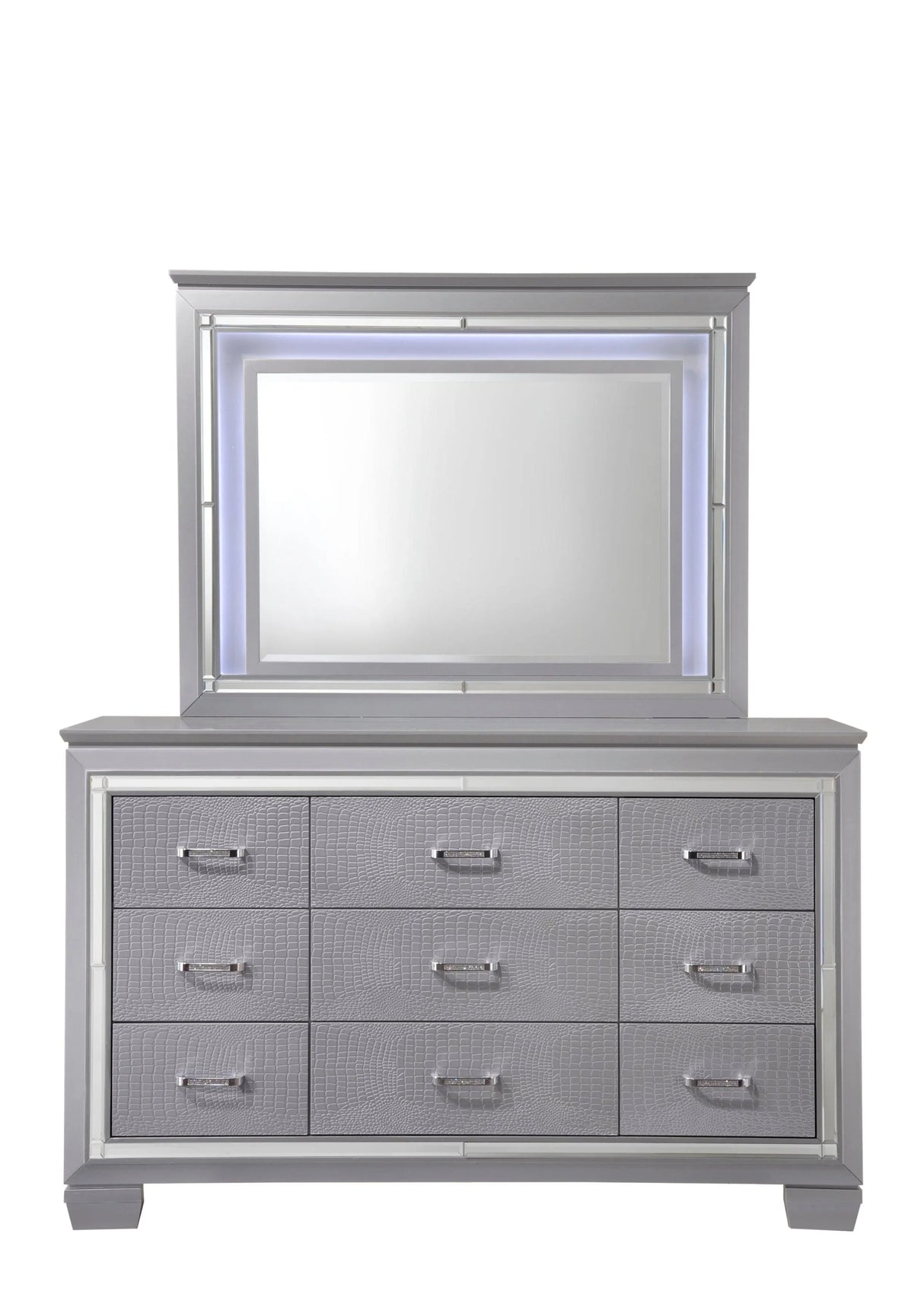 Lillian Silver Dresser by Crown Mark at Eve Furniture