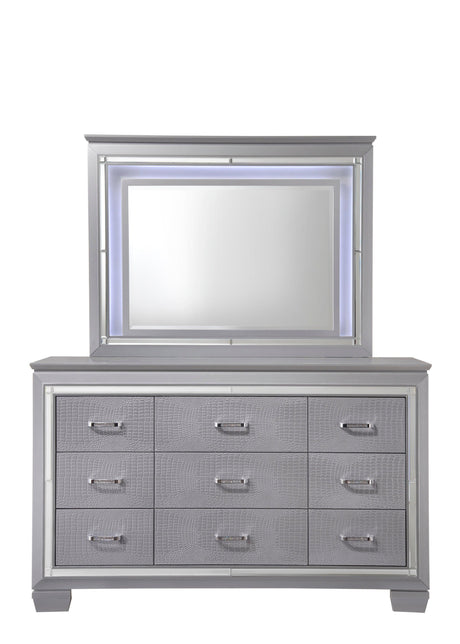 Lillian Silver Dresser by Crown Mark at Eve Furniture