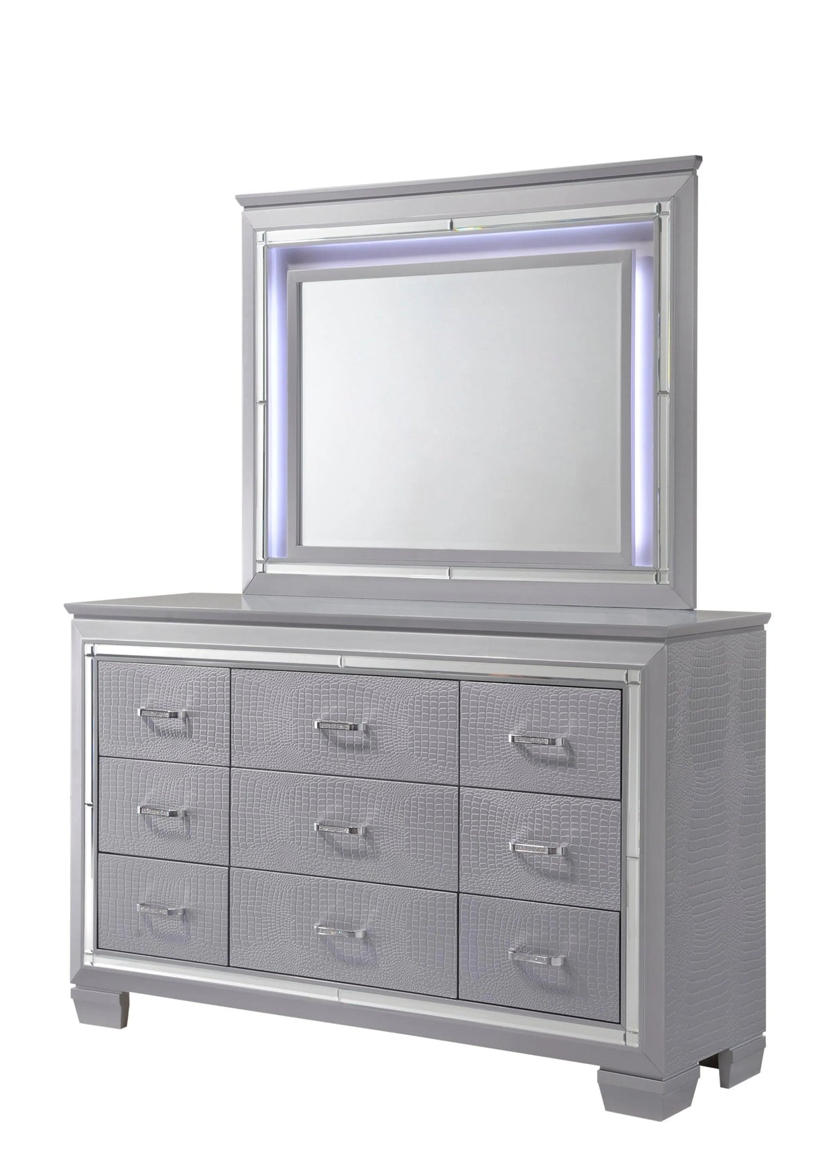 Lillian Silver Dresser by Crown Mark at Eve Furniture