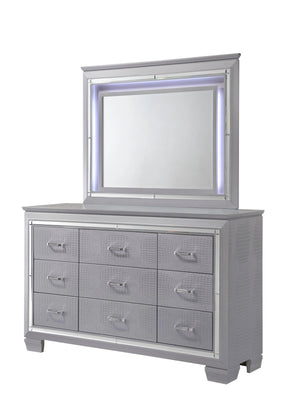 Lillian Silver Dresser by Crown Mark at Eve Furniture