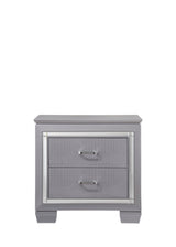 Lillian Silver LED Upholestered Bedroom Set by Crown Mark at Eve Furniture