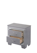 Lillian Silver Nightstand by Crown Mark at Eve Furniture
