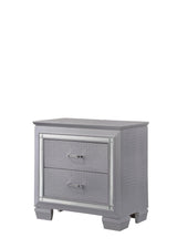 Lillian Silver Nightstand by Crown Mark at Eve Furniture