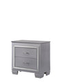Lillian Silver Nightstand by Crown Mark at Eve Furniture