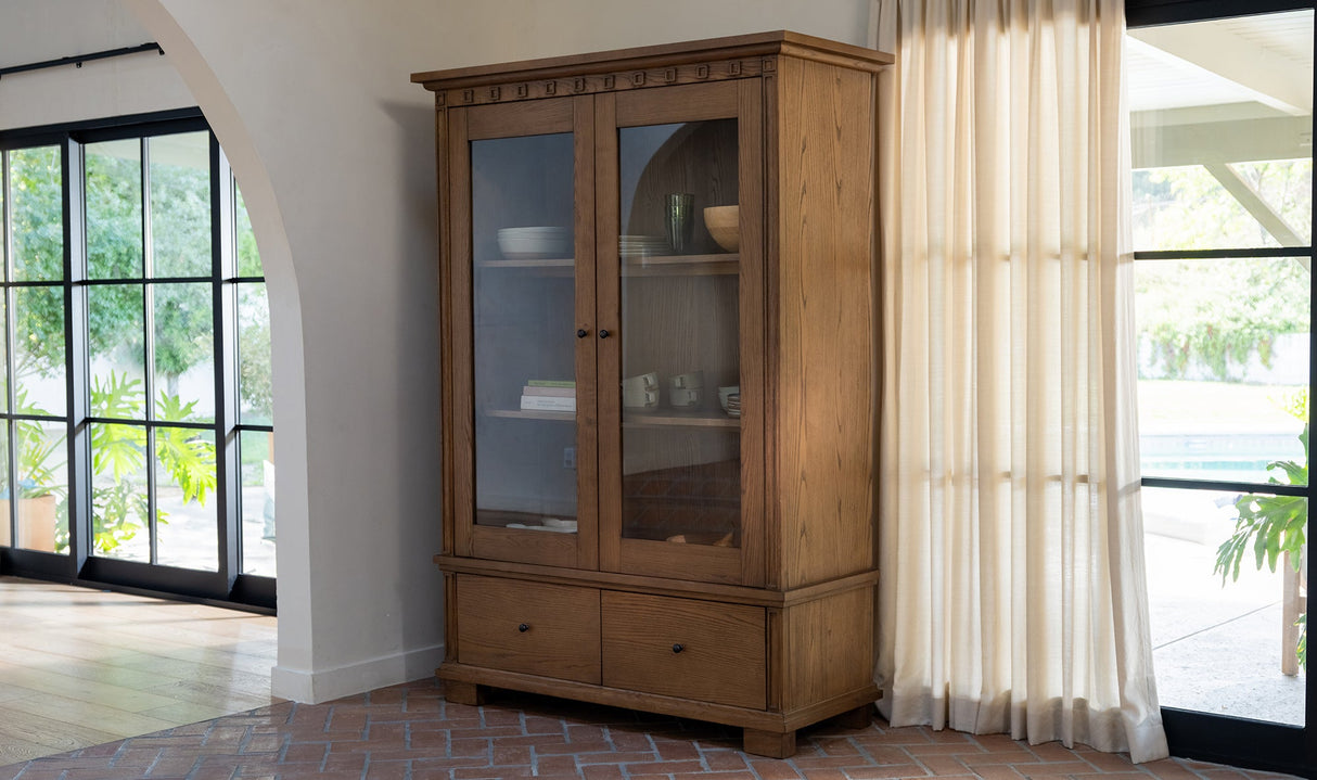 Lillian Tall Cabinet Brown by Moe's Home at Eve Furniture