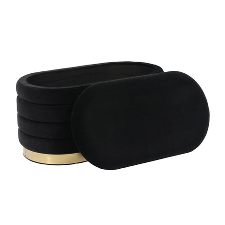 Lillian Velvet Storage Bench by TOV Furniture at Eve Furniture