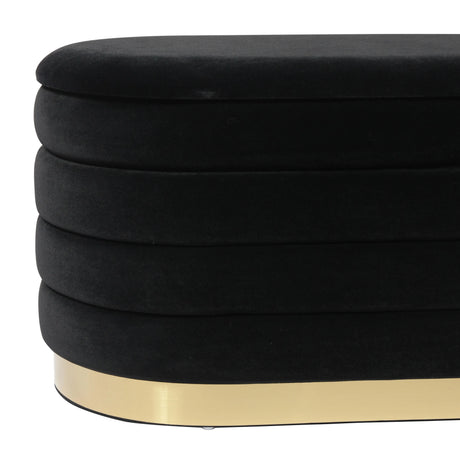 Lillian Velvet Storage Bench by TOV Furniture at Eve Furniture