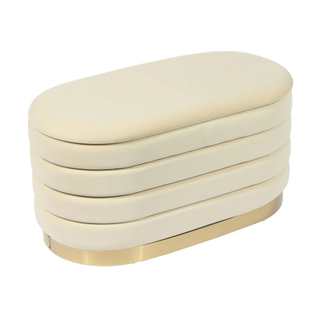 Lillian Velvet Storage Bench by TOV Furniture at Eve Furniture