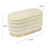 Lillian Velvet Storage Bench by TOV Furniture at Eve Furniture