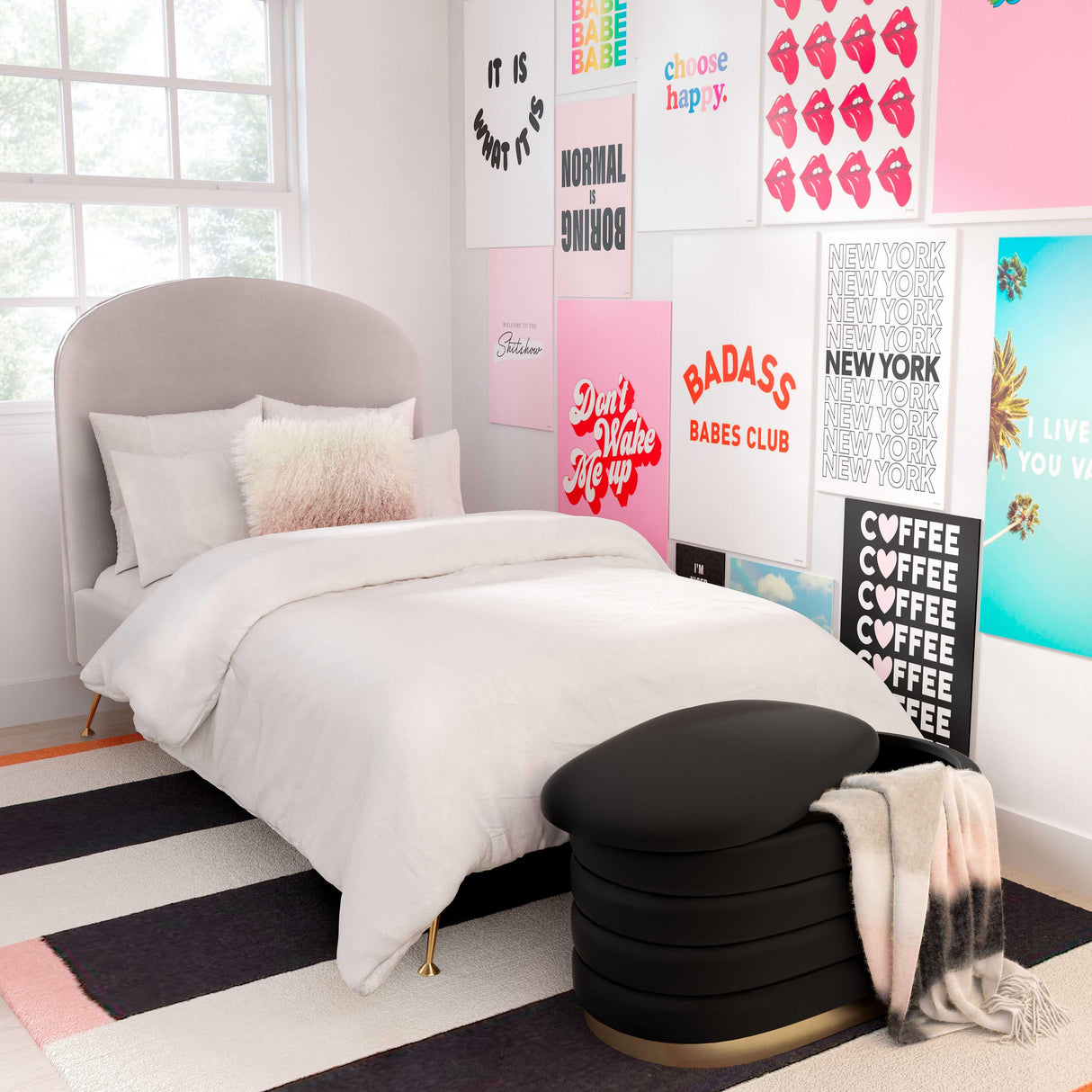 Lillian Velvet Storage Bench by TOV Furniture at Eve Furniture