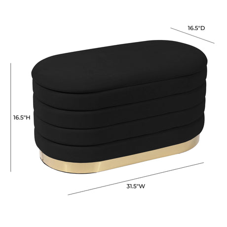 Lillian Velvet Storage Bench by TOV Furniture at Eve Furniture