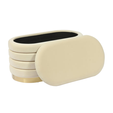 Lillian Velvet Storage Bench by TOV Furniture at Eve Furniture