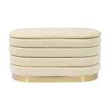Lillian Velvet Storage Bench by TOV Furniture at Eve Furniture