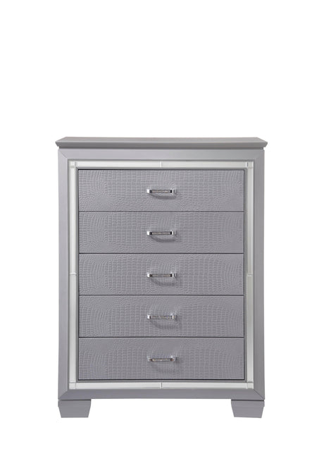 Lillian Silver Chest by Crown Mark at Eve Furniture
