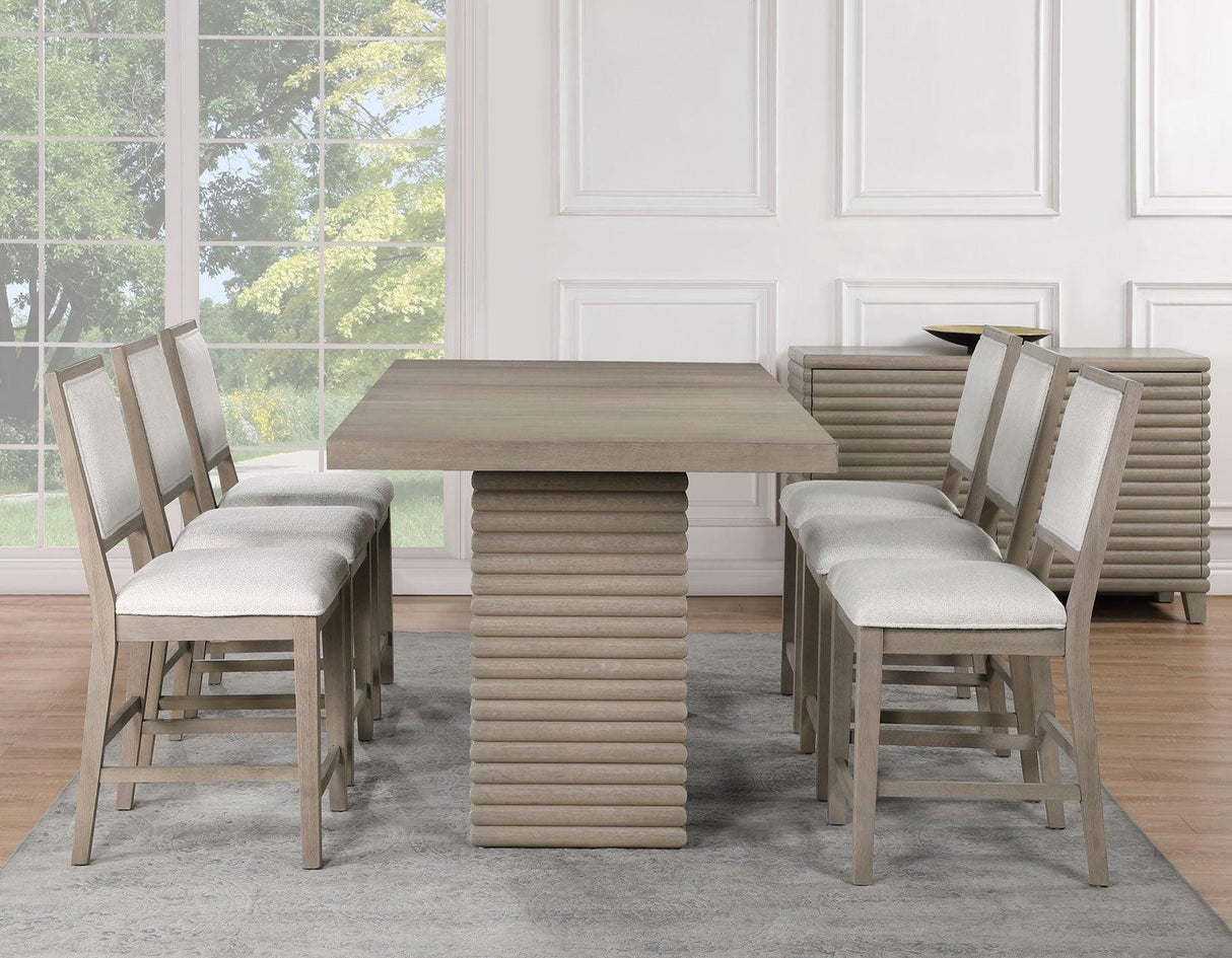 Lily 60-78″ Counter Table w/18″ Leaf by Steve Silver at Eve Furniture