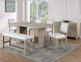 Lily 60-78″ Counter Table w/18″ Leaf by Steve Silver at Eve Furniture